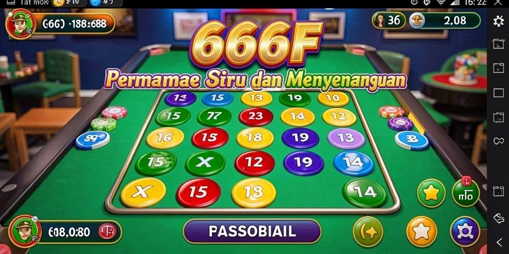 Tampilan gameplay Bingo yang seru dan menegangkan di 666F.