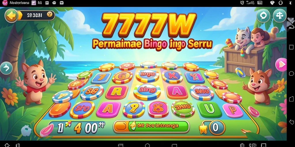 Screenshot gameplay Bingo yang menarik di 7777W.