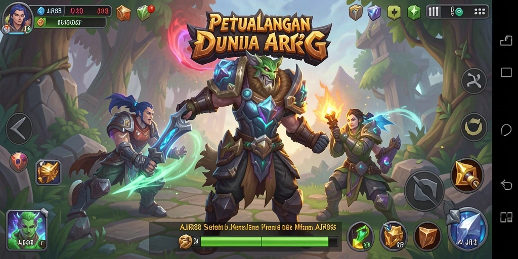 Tampilan gameplay AJR88 yang dinamis dan menarik.