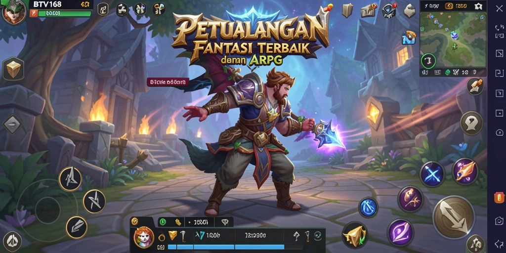 Tampilan gameplay BTV168 yang mendebarkan dalam pertempuran ARPG.