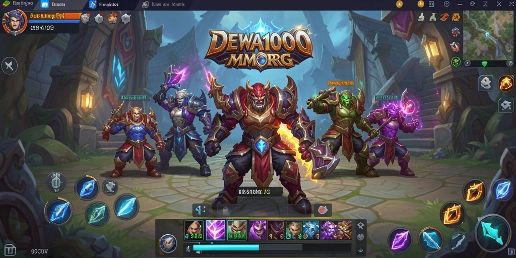 Tangkapan layar gameplay DEWA1000 dengan aksi petualangan epik.