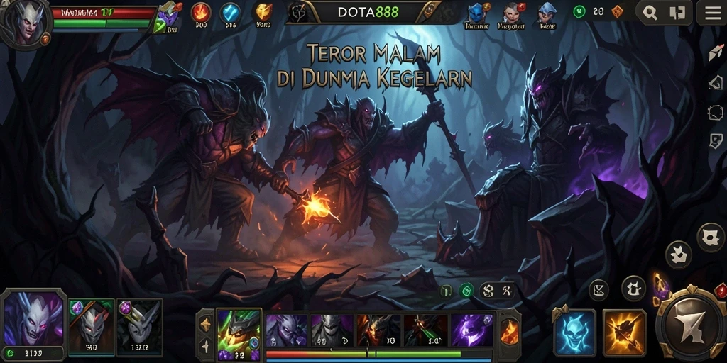 Gameplay DOTA88 yang menakutkan dengan atmosfer menyeramkan.