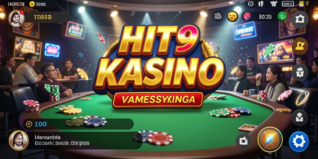 Screenshot gameplay HIT9 yang menampilkan berbagai permainan kasino.