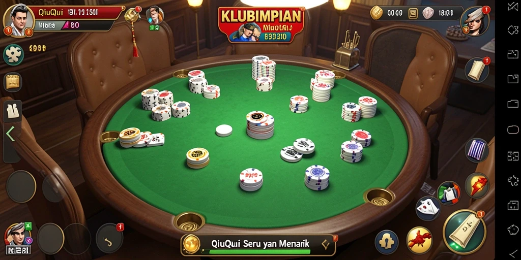 Gameplay seru KLUBIMPIAN dalam aksi QiuQiu.