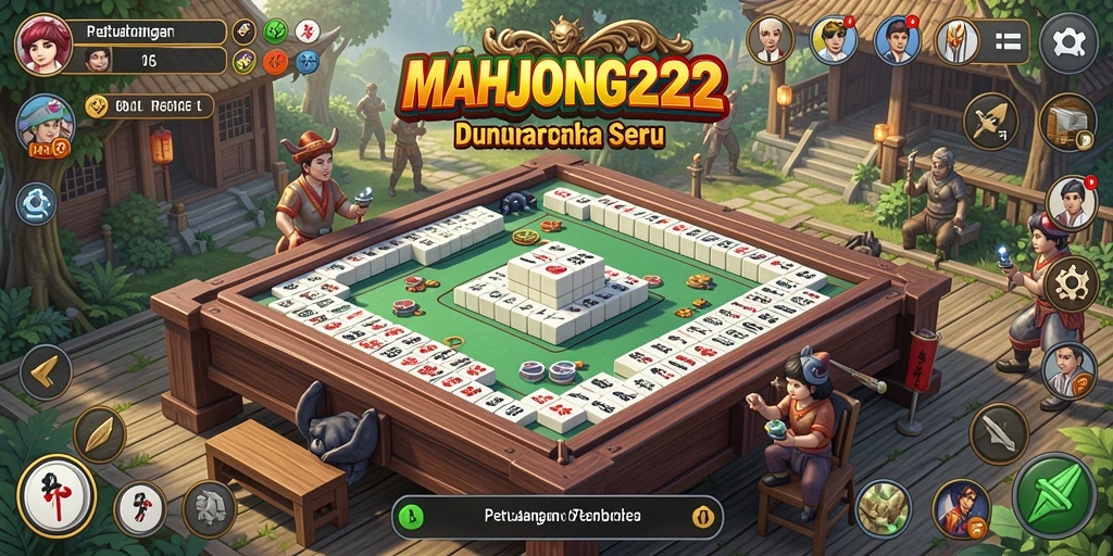 Tampilan gameplay <strong>MAHJONG222</strong> yang menakjubkan di dunia terbuka.
