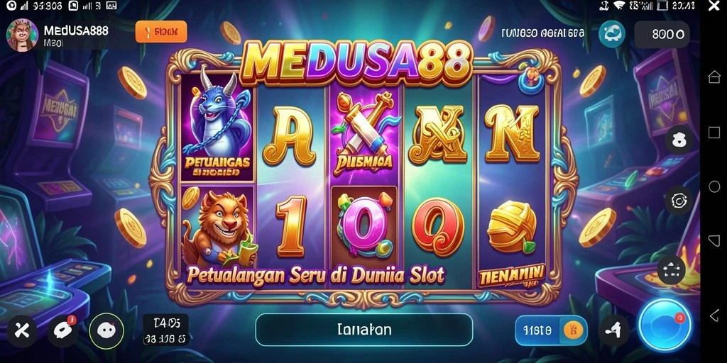 Screenshot gameplay MEDUSA88 menampilkan aksi seru dan grafis yang menawan.