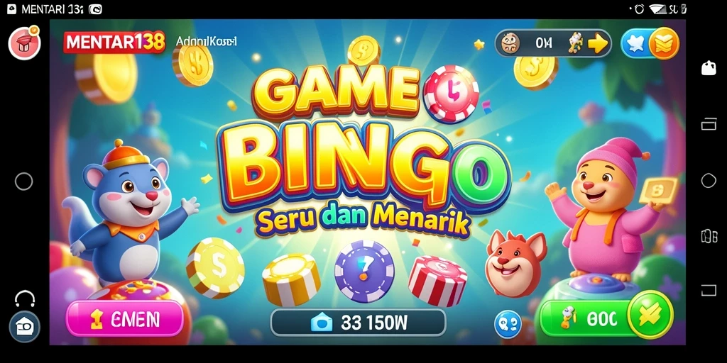 Screenshot gameplay MENTARI138 dengan suasana Bingo yang meriah.