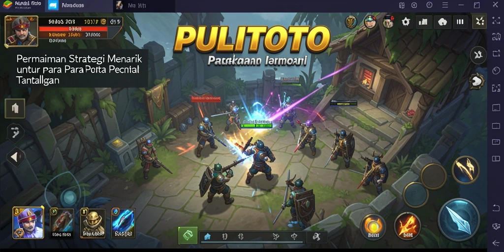 Tampilan menarik gameplay strategi PULITOTO dengan rencana yang matang.