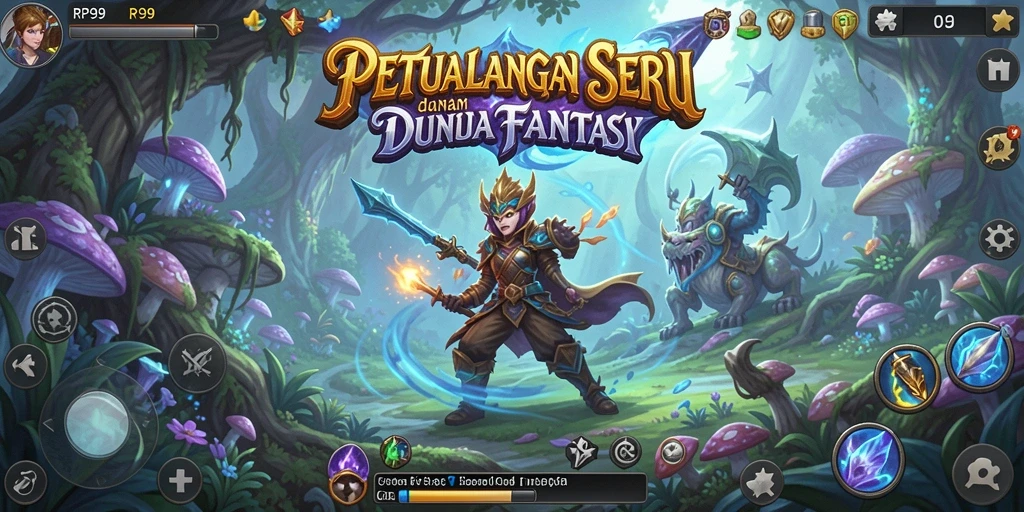Gameplay RPG seru dengan petualangan luar biasa di RP99.