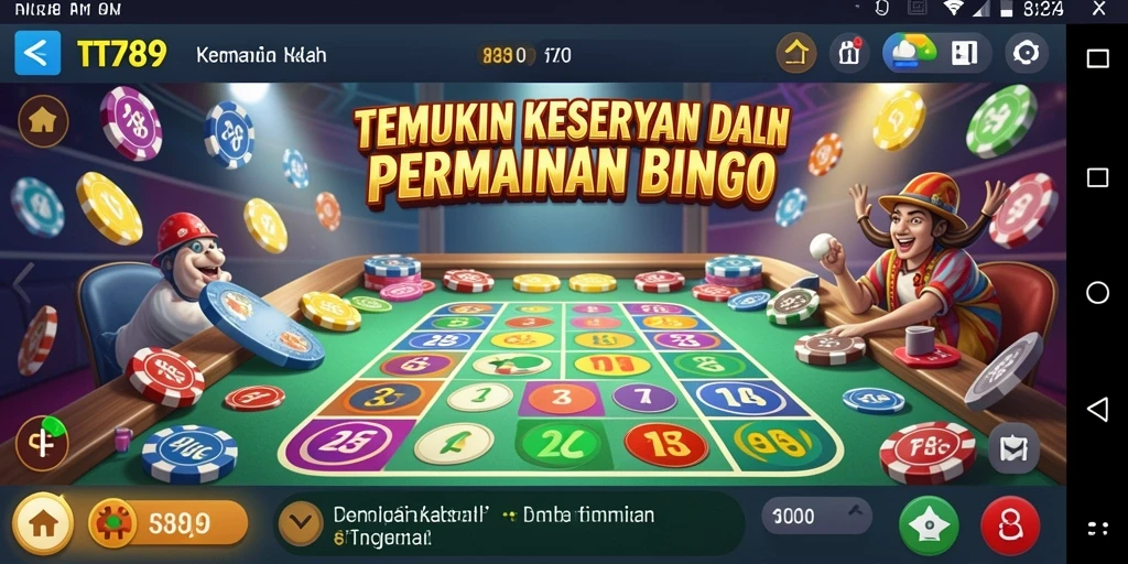 Screenshot utama TT789 menampilkan gameplay seru Bingo.